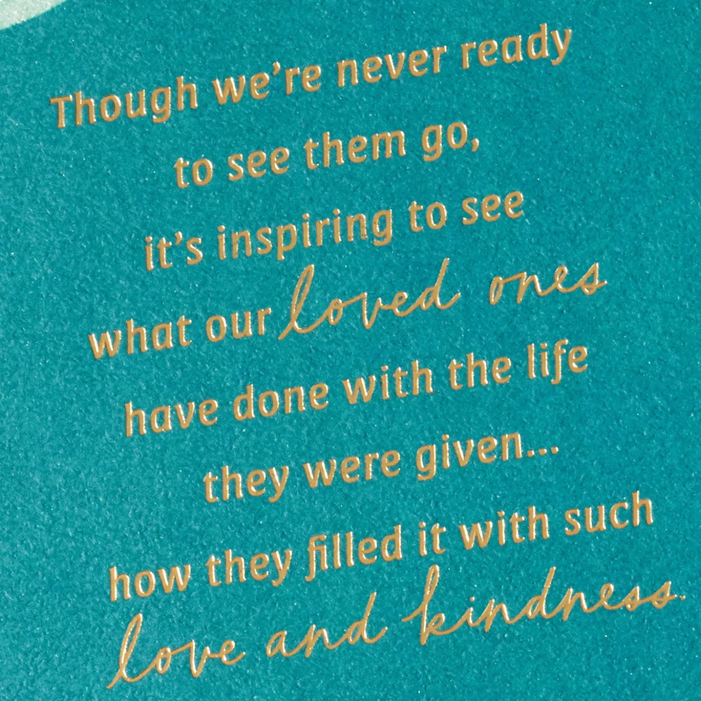 A Life Well-Lived Sympathy Card for Loss of Relative