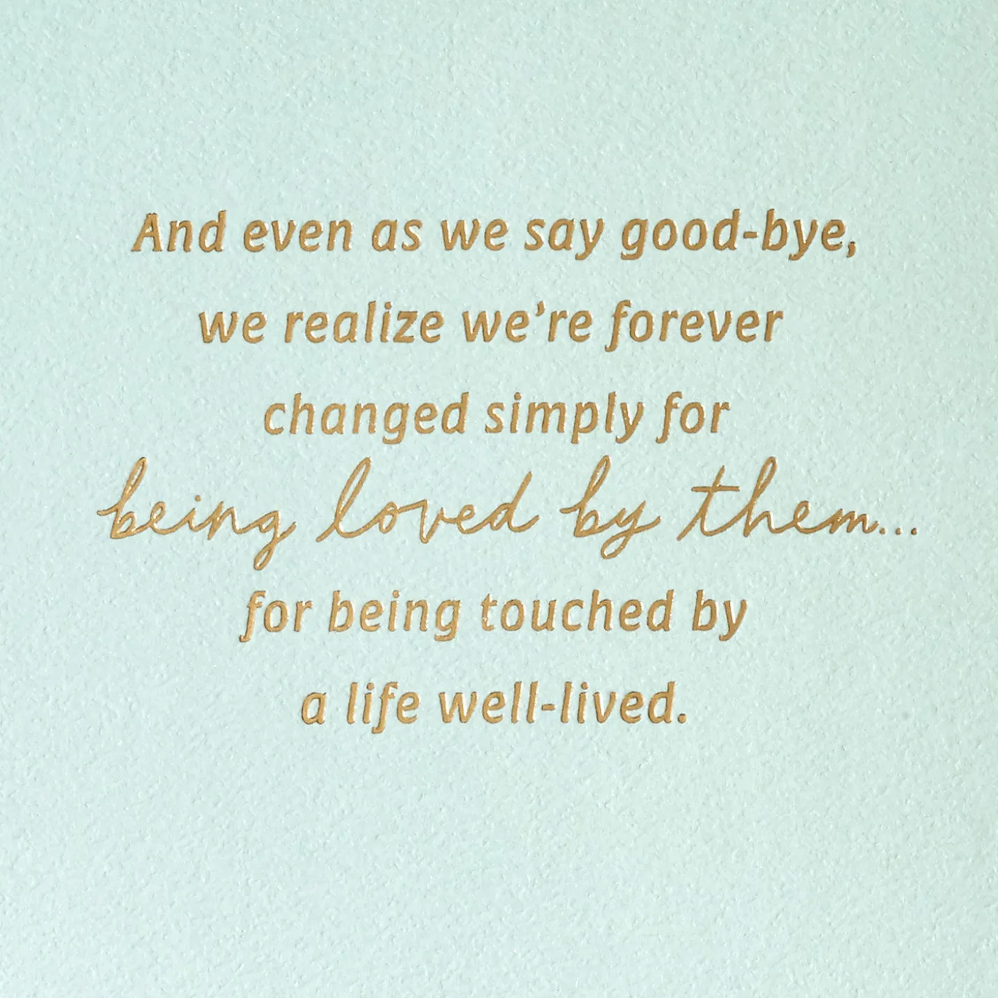 A Life Well-Lived Sympathy Card for Loss of Relative