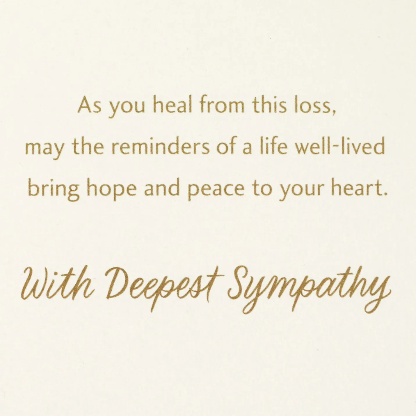 A Life Well-Lived Sympathy Card