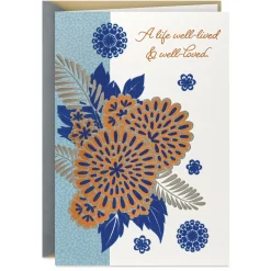 A Life Well-Lived & Well Loved Religious Sympathy Card