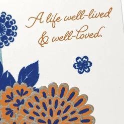 A Life Well-Lived & Well Loved Religious Sympathy Card