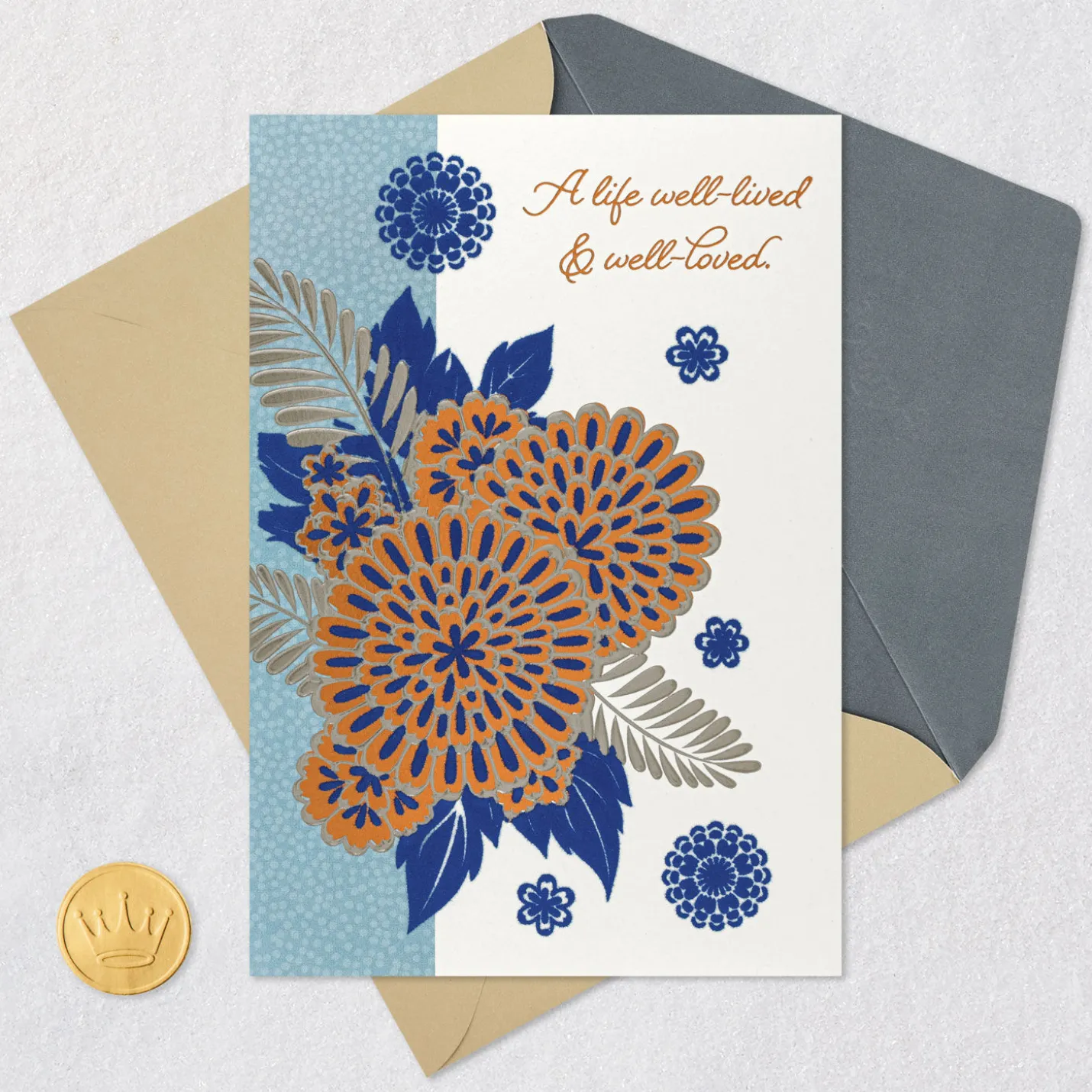 A Life Well-Lived & Well Loved Religious Sympathy Card