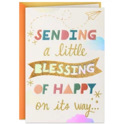 A Little Blessing of Happy Religious Thinking of You Card