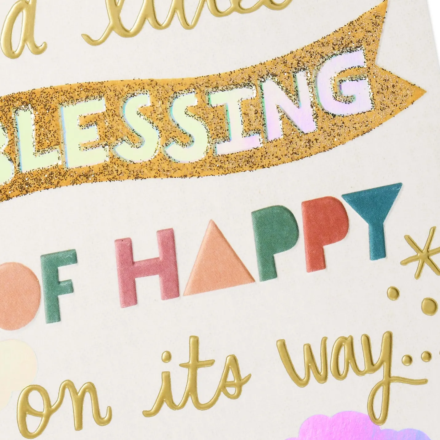 A Little Blessing of Happy Religious Thinking of You Card