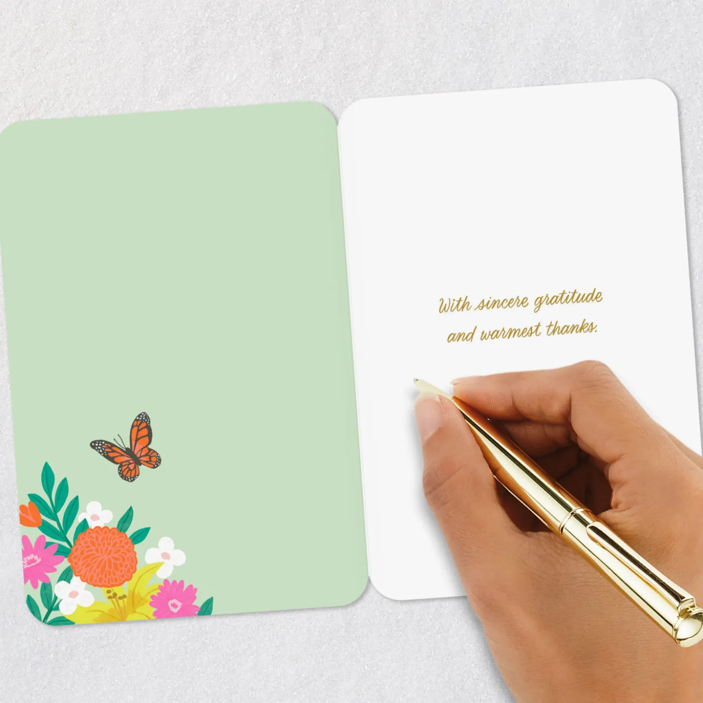 A Little Note of Sincere Gratitude Thank You Card