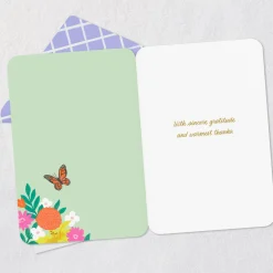 A Little Note of Sincere Gratitude Thank You Card