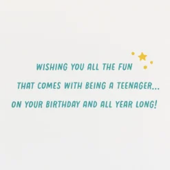 All the Fun 13th Birthday Card