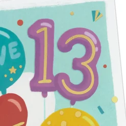 All the Fun 13th Birthday Card
