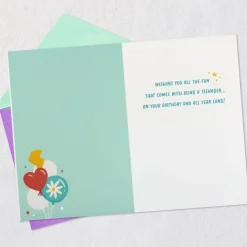 All the Fun 13th Birthday Card