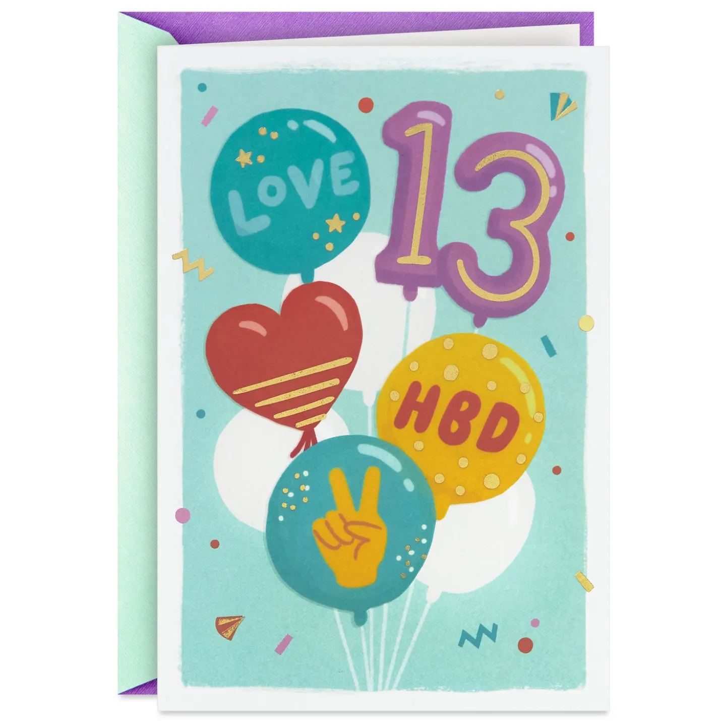 All the Fun 13th Birthday Card
