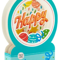 All the Happiness Snow Globe Musical 3D Birthday Card With Motion