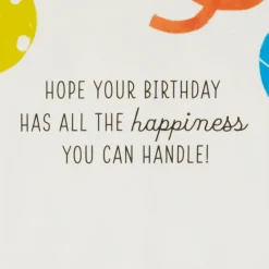 All the Happiness Snow Globe Musical 3D Birthday Card With Motion