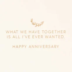 All I've Ever Wanted Anniversary Card