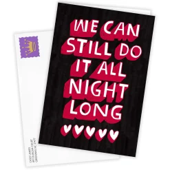 All Night Long Funny Custom Valentine's Day Card