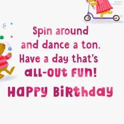 All-Out Fun Birthday Card for Kids