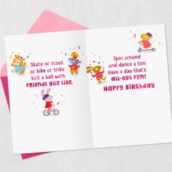 All-Out Fun Birthday Card for Kids