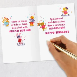All-Out Fun Birthday Card for Kids
