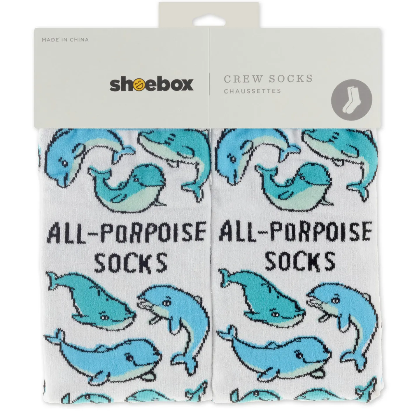 All-Porpoise Novelty Crew Socks