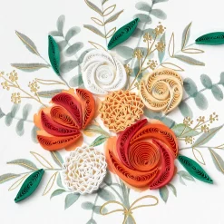 All the Best Bouquet Quilled Paper Handmade Wedding Card