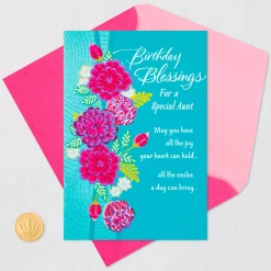 All the Joy Your Heart Can Hold Religious Birthday Card for Aunt