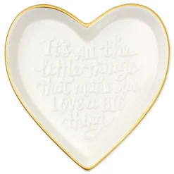 All the Little Things Heart-Shaped Trinket Dish
