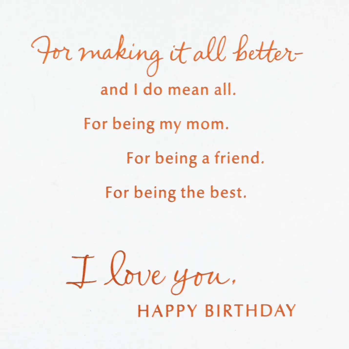 All the Reasons Birthday Card for Mom