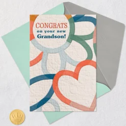 All the Snuggles New Baby Grandson Card