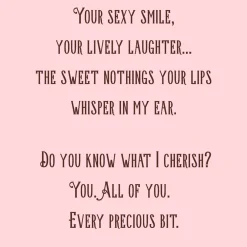 All the Ways I Love and Adore You Romantic Birthday Card