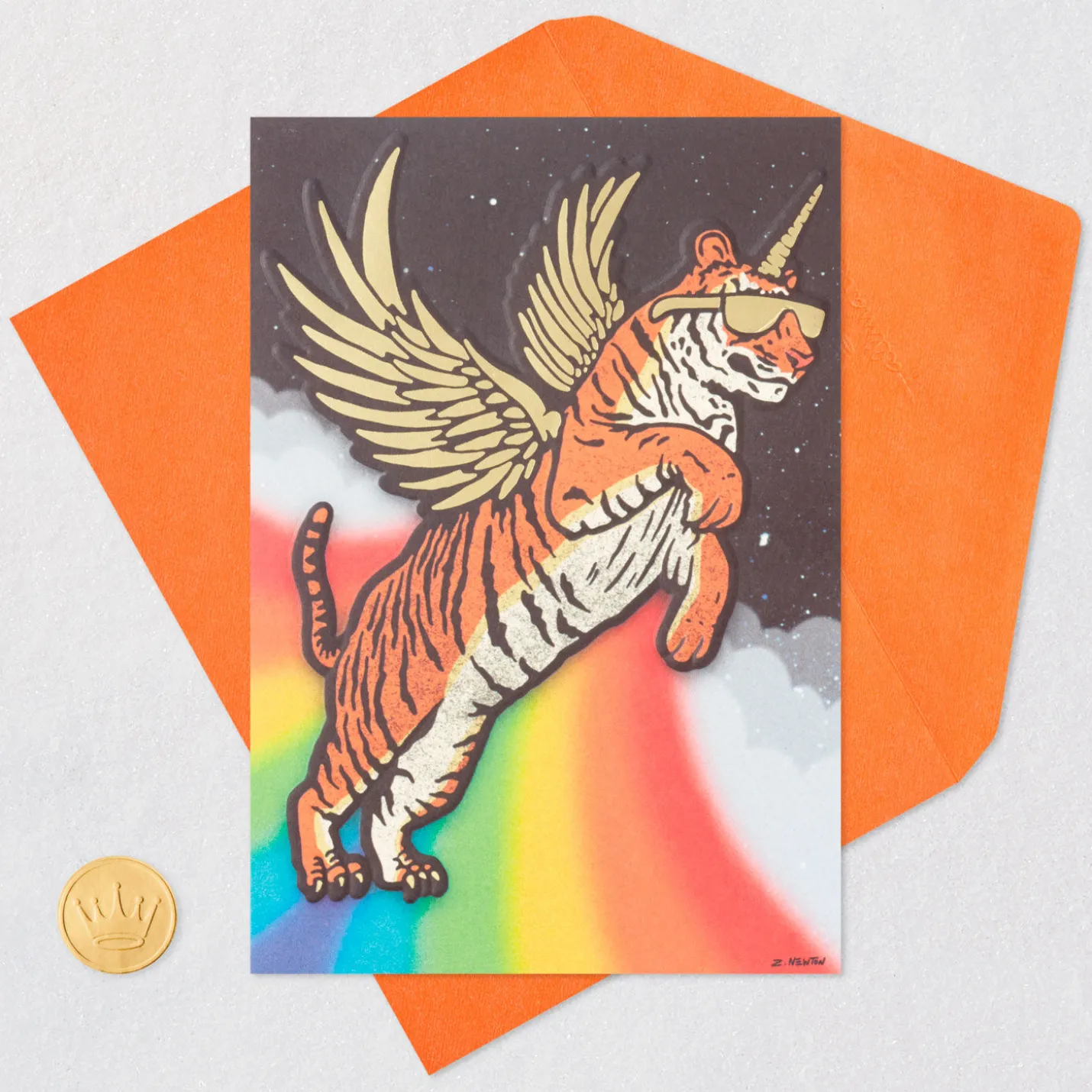 Almost Too Awesome Flying Tiger Card
