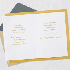 A Love Story for the Ages 50th Anniversary Card