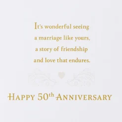A Love Story for the Ages 50th Anniversary Card