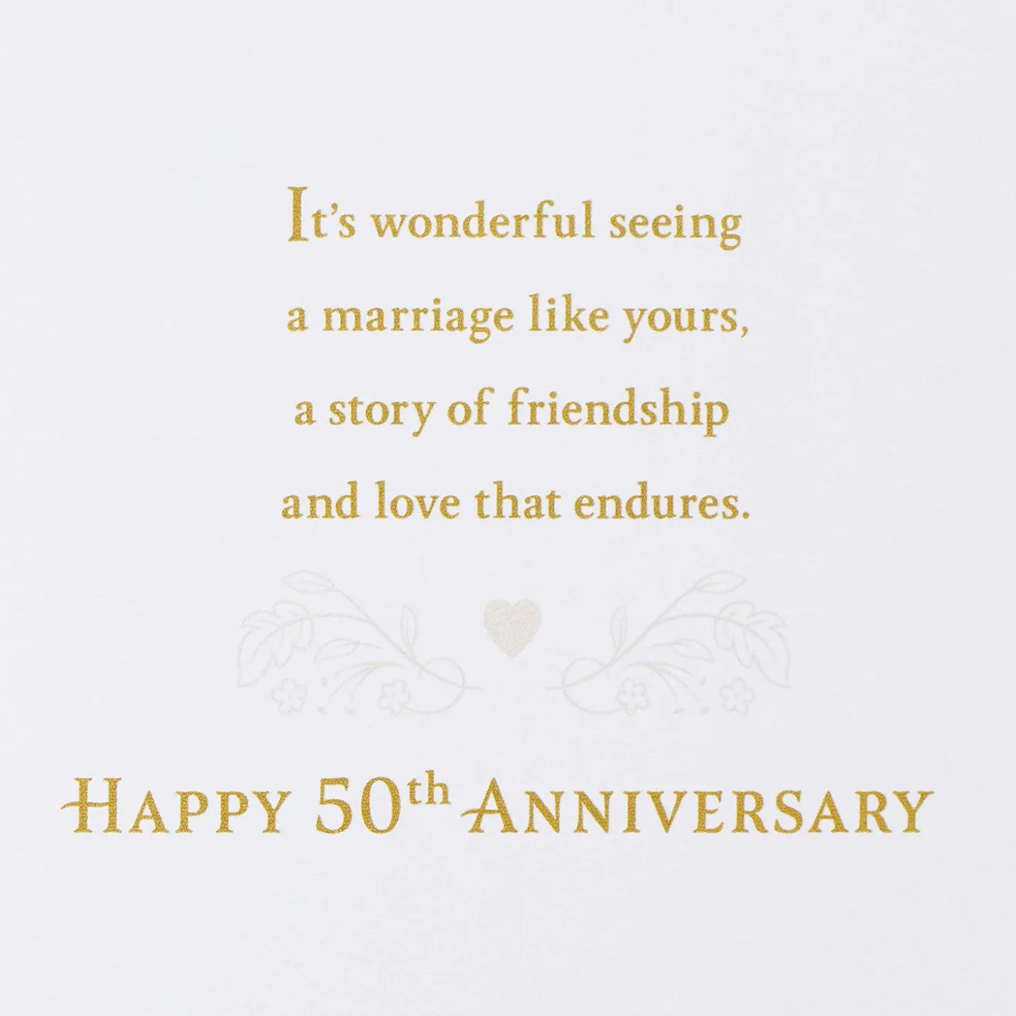 A Love Story for the Ages 50th Anniversary Card