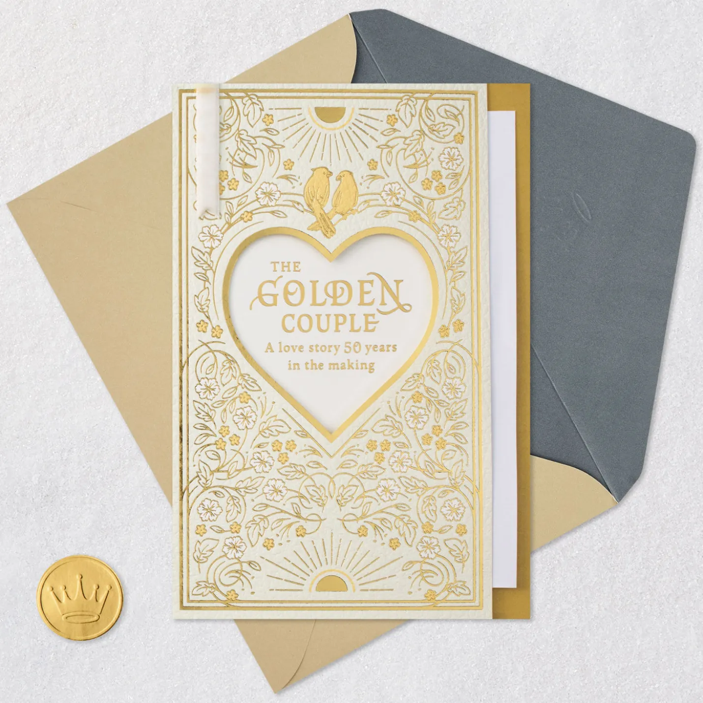 A Love Story for the Ages 50th Anniversary Card