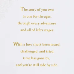 A Love Story for the Ages 50th Anniversary Card