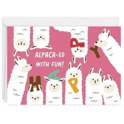 Alpaca-ed With Fun Funny Custom Birthday Card