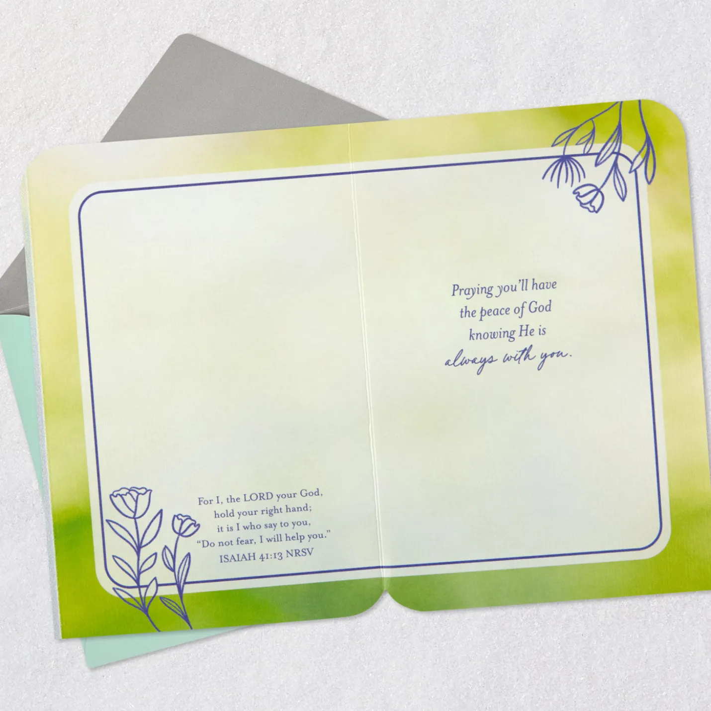 Always Believe, Trust and Hope Religious Encouragement Card