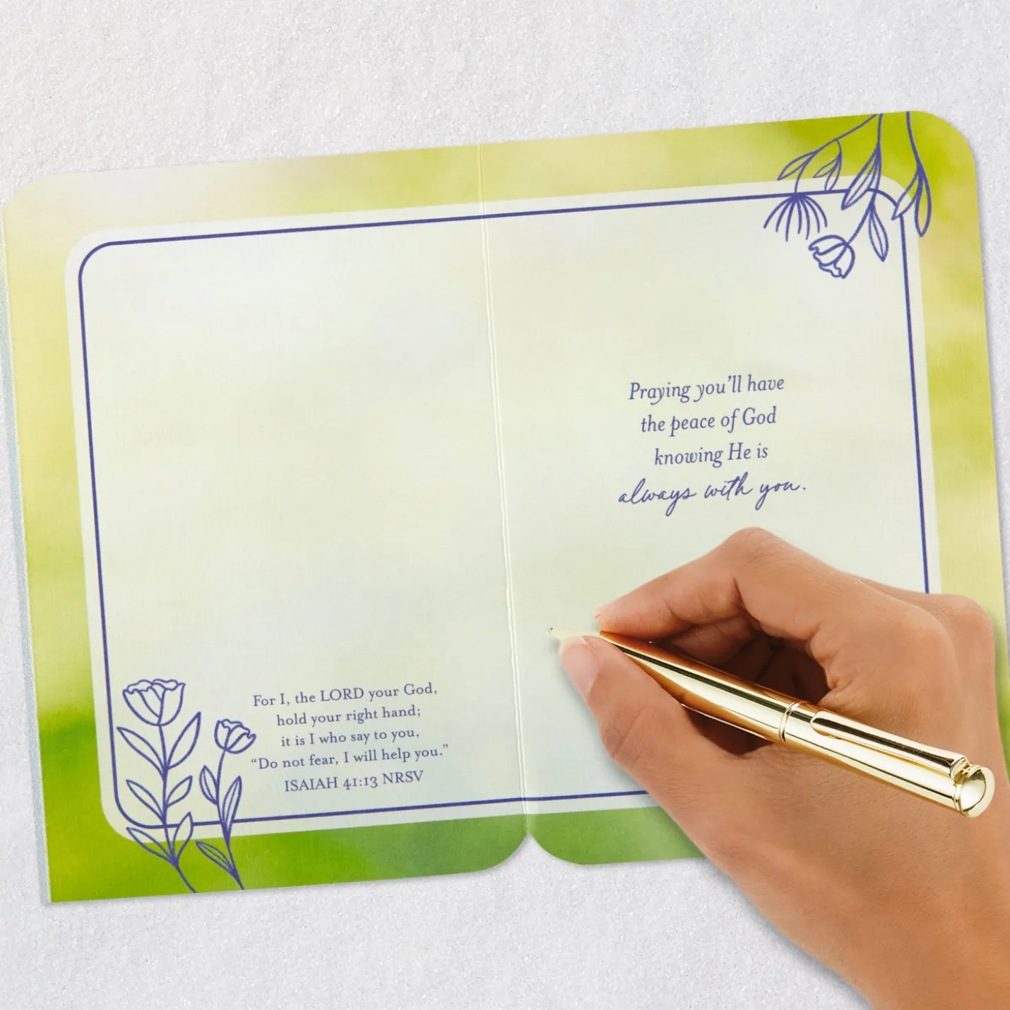 Always Believe, Trust and Hope Religious Encouragement Card