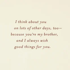Always Wishing Good Things for You Birthday Card for Brother