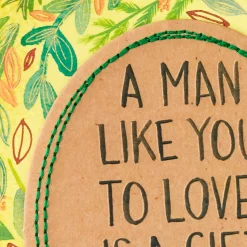 A Man Like You to Love Romantic Birthday Card for Him