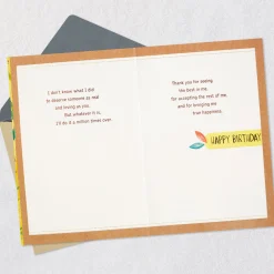 A Man Like You to Love Romantic Birthday Card for Him