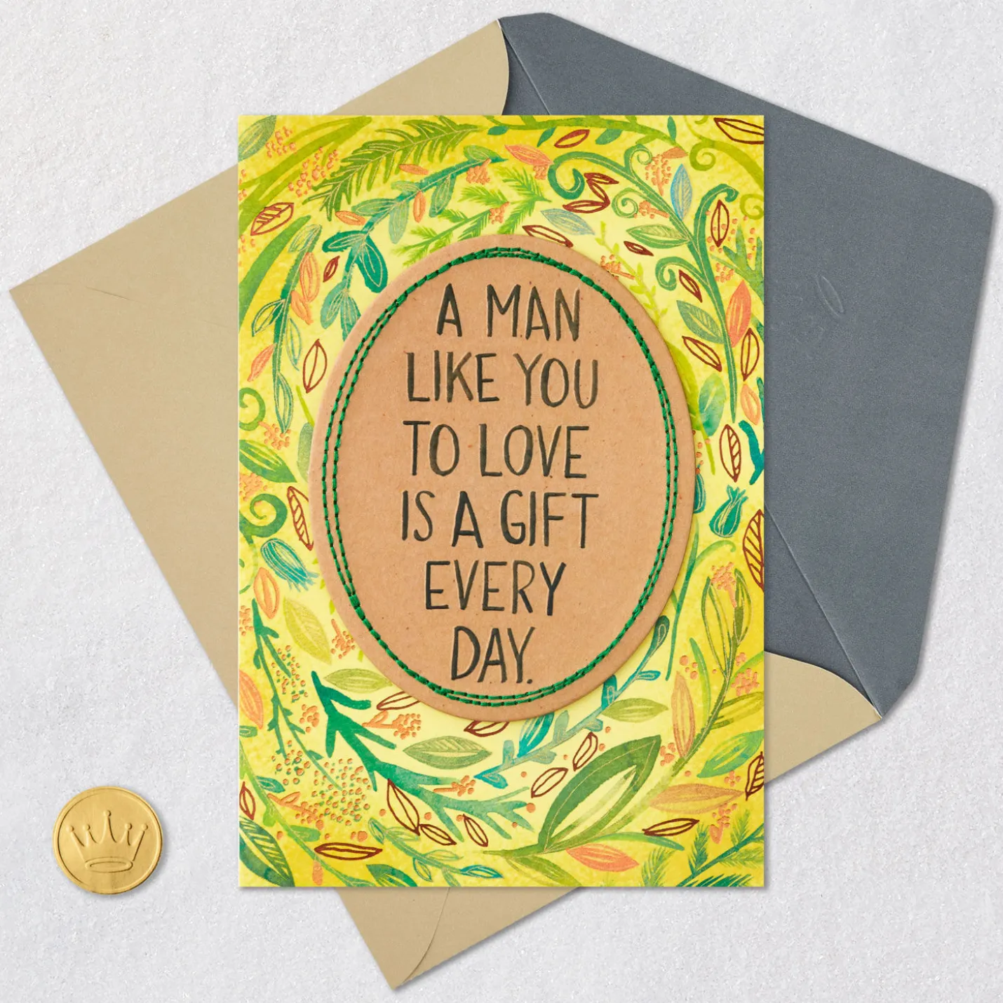 A Man Like You to Love Romantic Birthday Card for Him