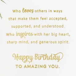 Amazing, Inspiring Woman Birthday Card for Her