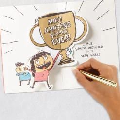 Amazing Funny Pop-Up Birthday Card for Brother From Sister