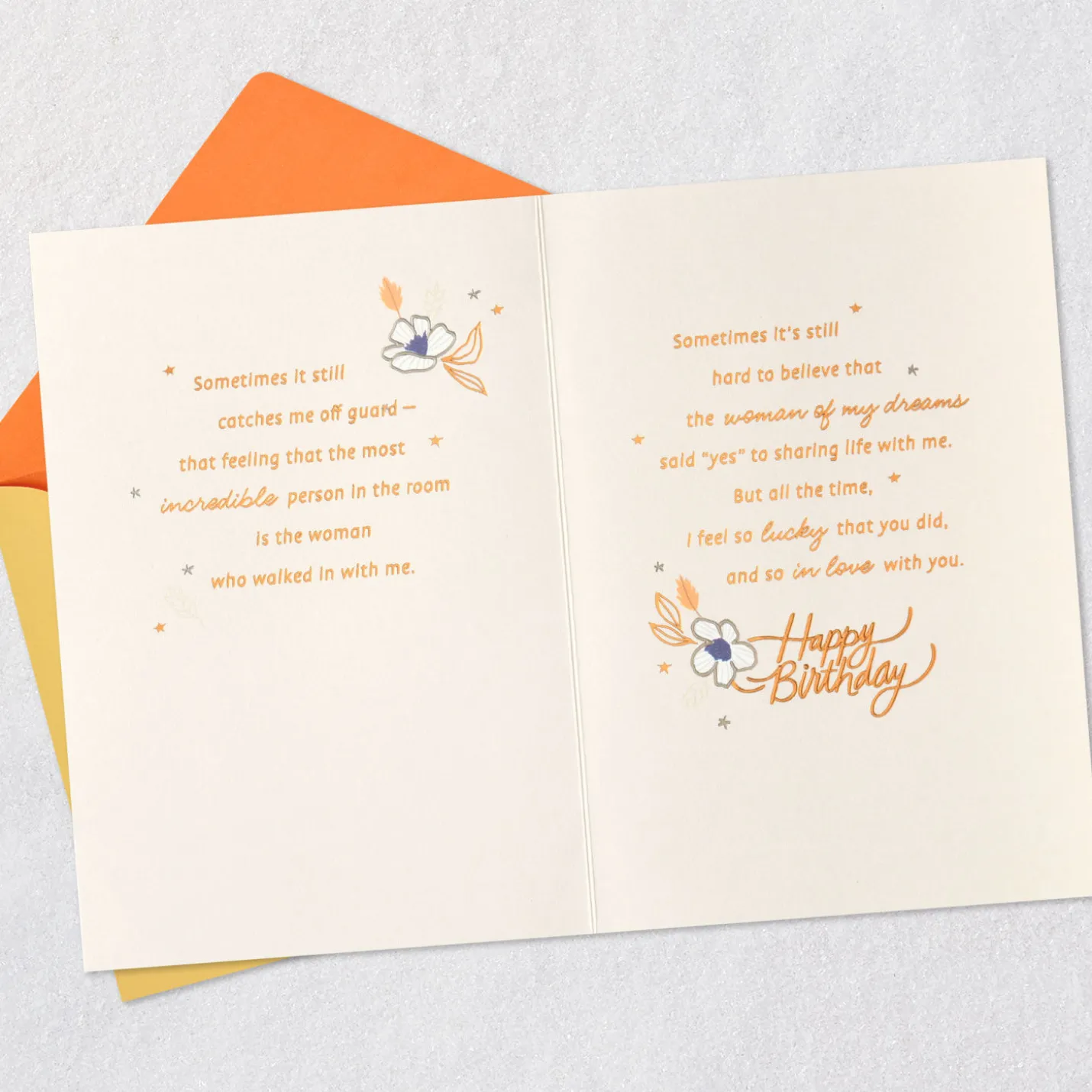Amazing You, Lucky Me Birthday Card for Wife