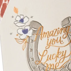 Amazing You, Lucky Me Birthday Card for Wife