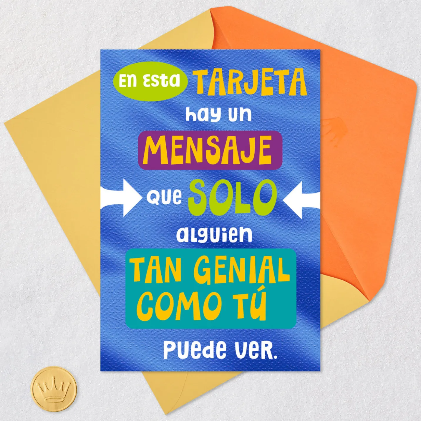 A Message Only for You Spanish-Language Funny Birthday Card