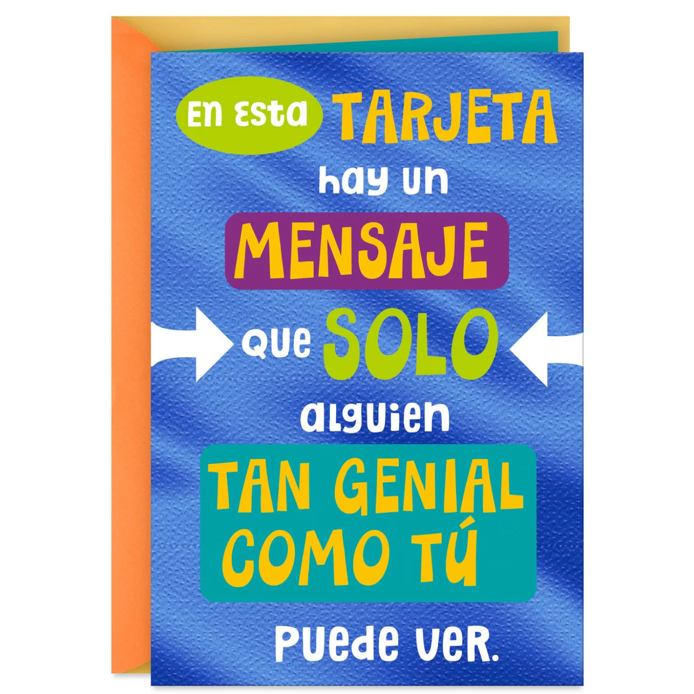 A Message Only for You Spanish-Language Funny Birthday Card