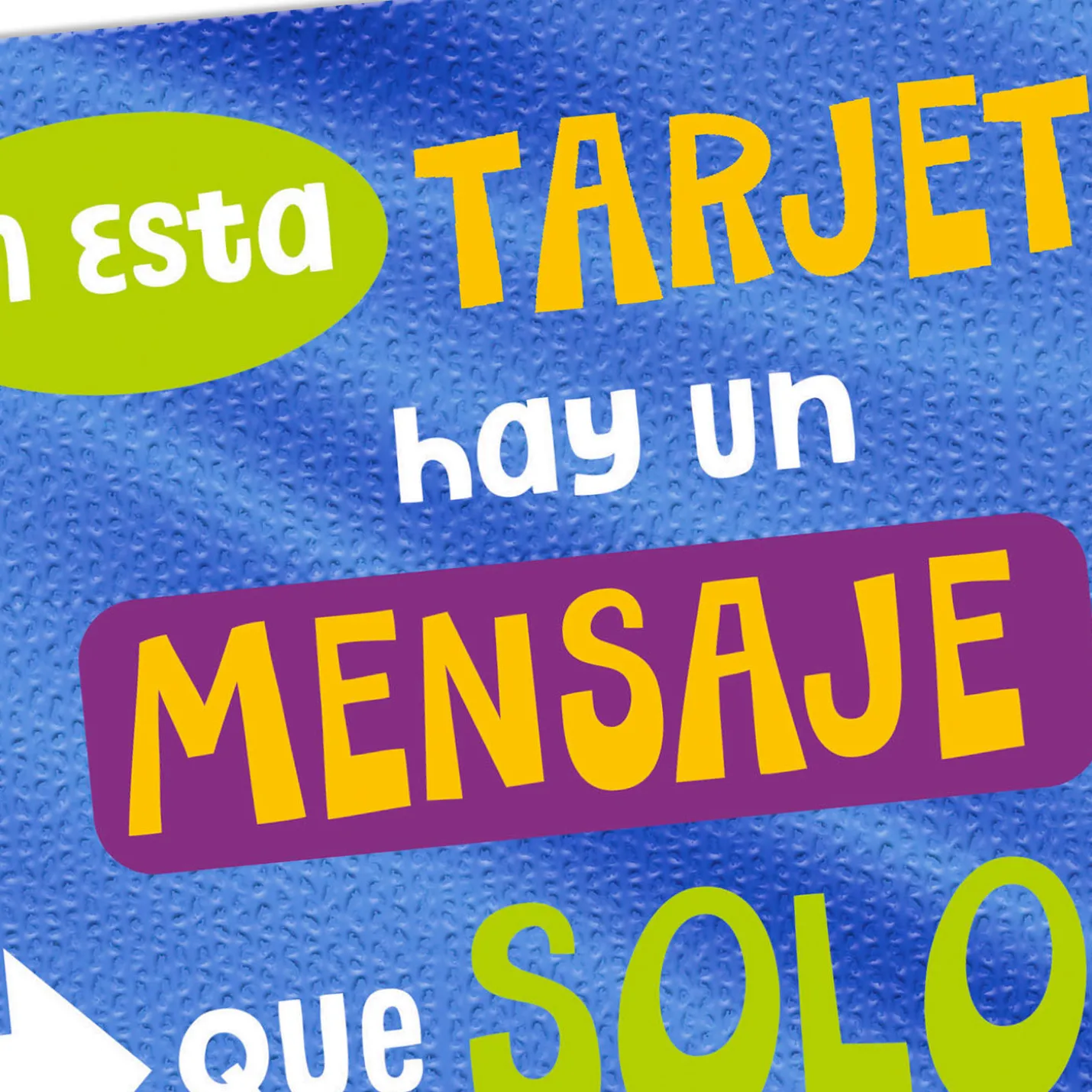A Message Only for You Spanish-Language Funny Birthday Card