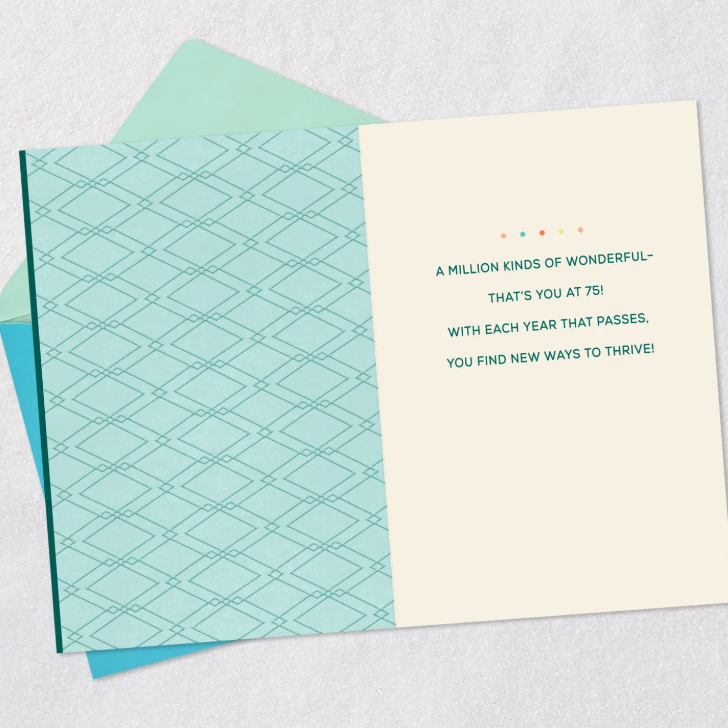 A Million Kinds of Wonderful 75th Birthday Card