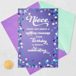 A Million Reasons to Celebrate Birthday Card for Niece